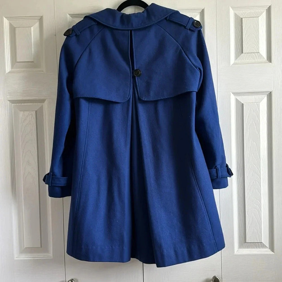 Calvin Klein | Wool Blend | Cobalt Blue Coat | size 4 - Picture 4 of 4